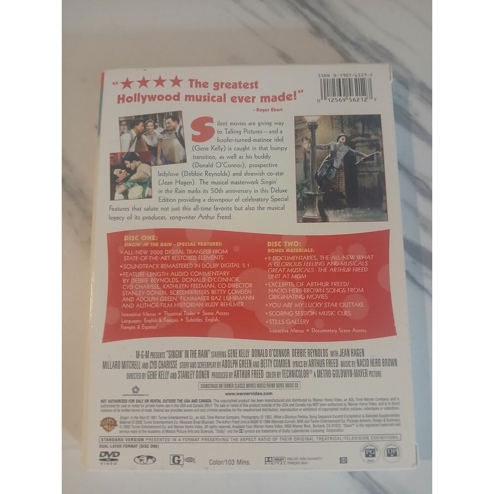 Singin' In The Rain Two-Disc Special Edition DVD Gene Kelly Debbie Reynolds - Picture 2 of 5